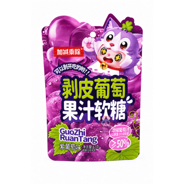 GuoZhi RuanTang Bomboane Gumate cu Suc de Struguri 42g