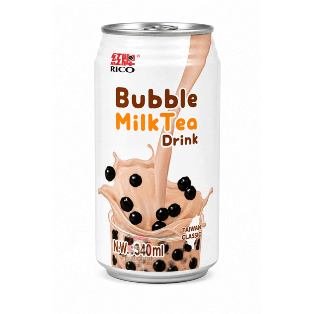 RICO Bubble Milk Tea (Classic) – Ceai cu lapte și perle (Boba) 340 ml