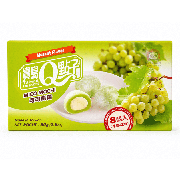 Mochi cu aromă de Struguri Muscat Taiwan Dessert 80g