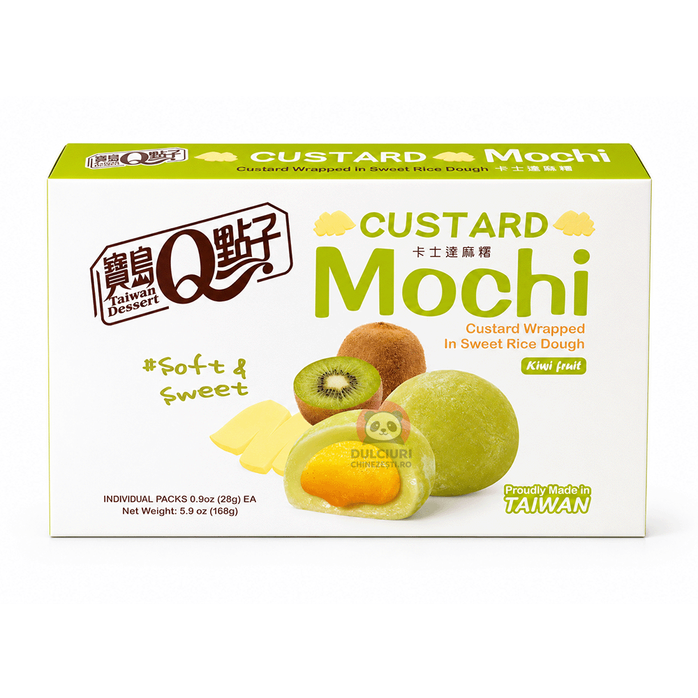 Mochi cu cremă de Kiwi Taiwan Dessert 168g