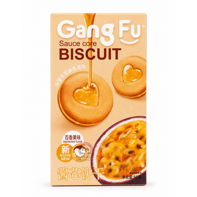 Gang Fu Sauce Core Biscuit Passion Fruit 55 g