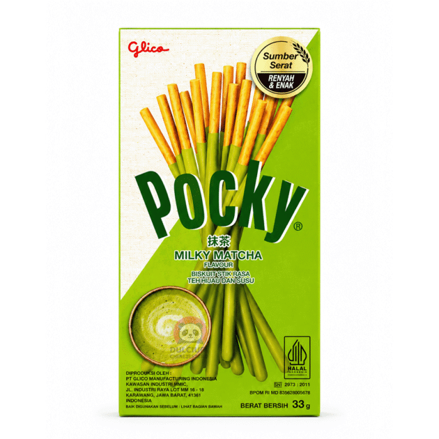 Pocky Milky Matcha Biscuiți cu Ceai Verde Matcha și Lapte 33 g