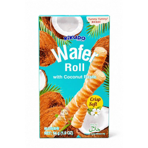 Kikudo rulouri de napolitană cu cocos