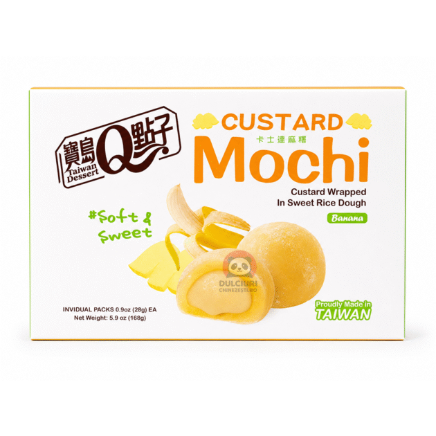 Mochi cu cremă de Banană Taiwan Dessert 168g