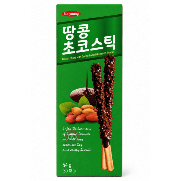 Sunyoung Biscuiți Crocanți cu Ciocolată și Arahide 54 g