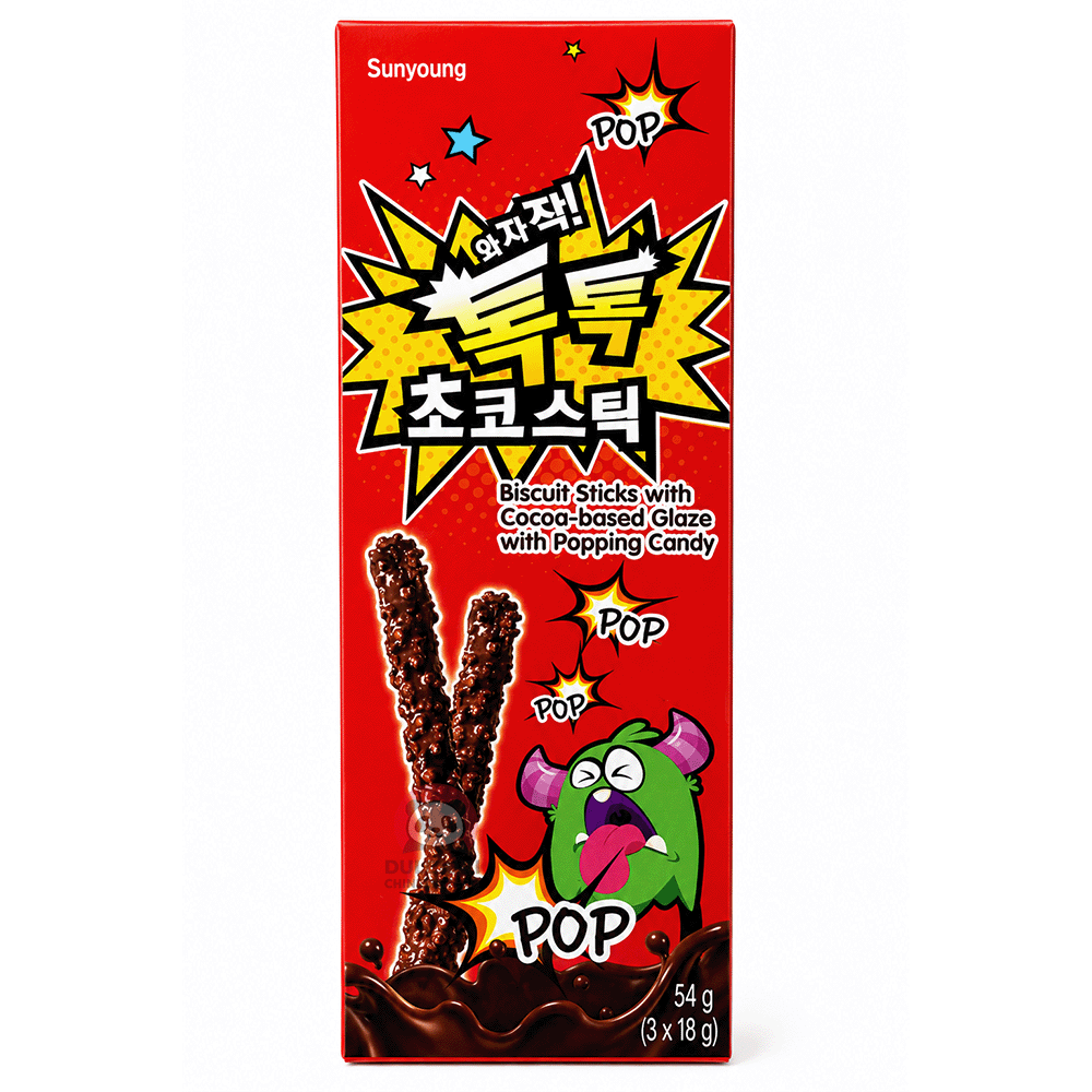 Sunyoung Biscuiți Crocanți cu Ciocolată și Bomboane Popping 54 g