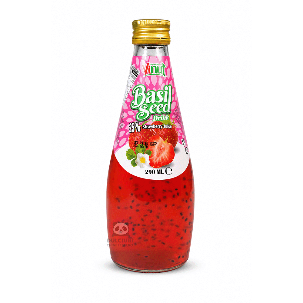 Vinut Căpșuni cu Semințe de Busuioc 290 ml