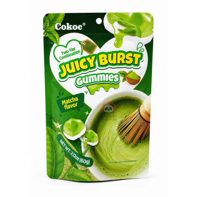 Jeluri cu Umplutură Lichidă și Matcha Cokoc Juicy Burst 60g