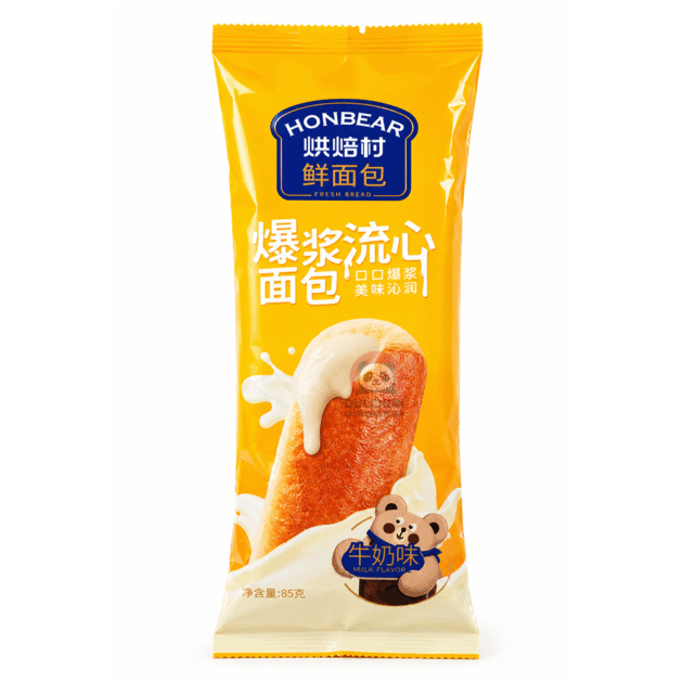 Pâine Pufoasă cu Cremă de Lapte Honbear Fresh Bread 85g
