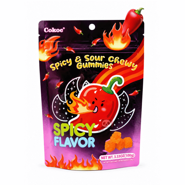Jeleuri Cokoc Spicy & Sour Chewy cu Ardei Iute 100g