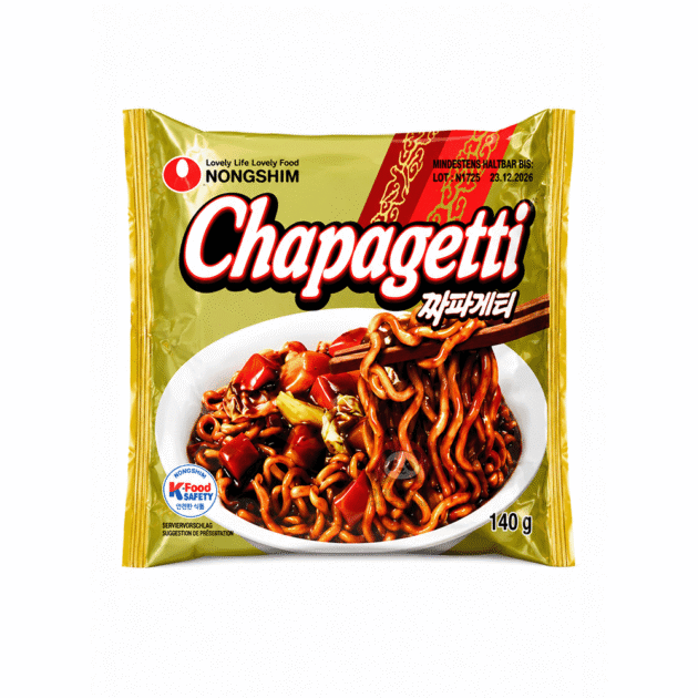Nongshim Chapagetti Ramen Instant cu Sos de Fasole Neagră 140g