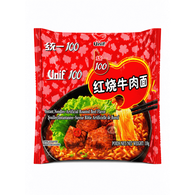 Unif 100 Ramen Instant cu Aromă de Vită Friptă 110g