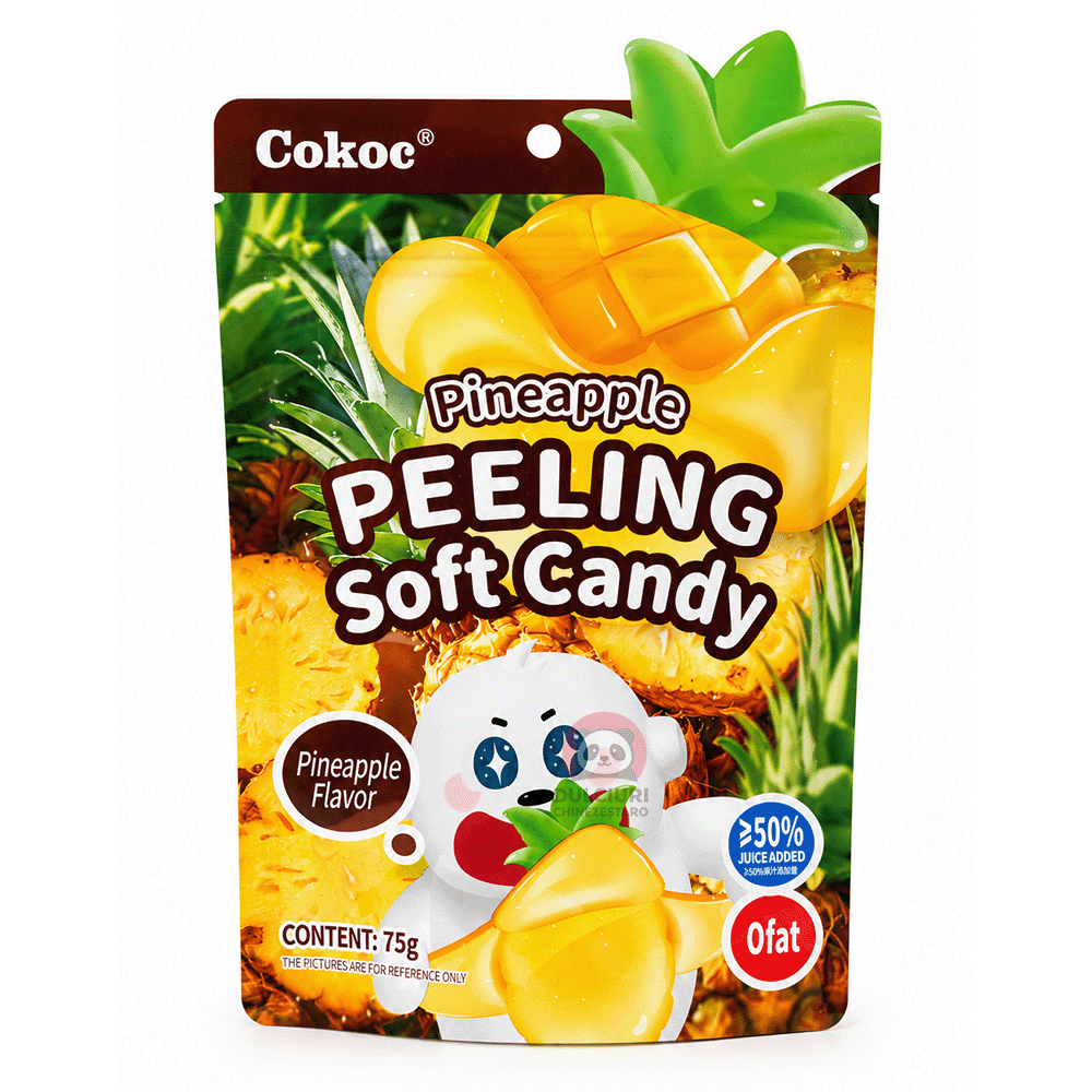 Jeleuri Asiatice Peelable cu Ananas Cokoc 75 g – Peeling Soft Candy
