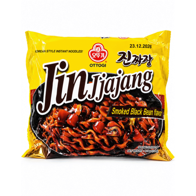 Ottogi Jin Jjajang Ramen cu Aromă de Fasole Neagră Afumată 120g
