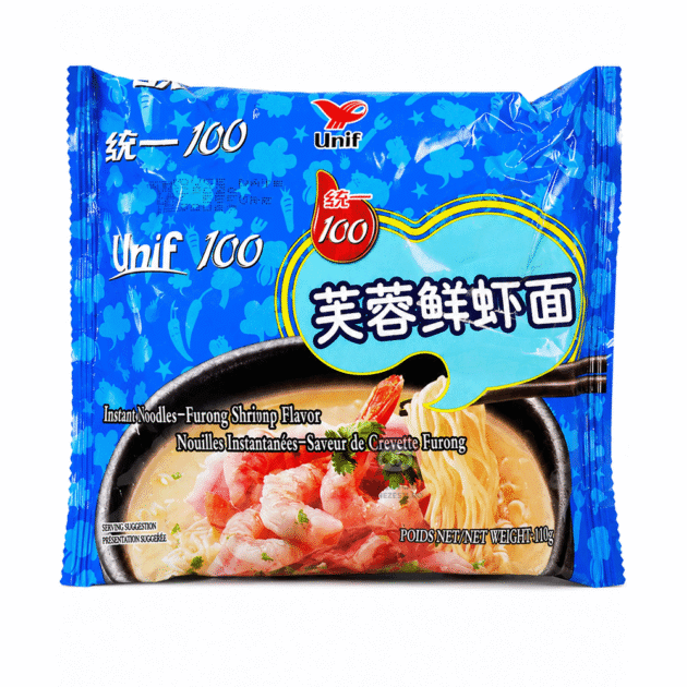 Unif 100 Ramen Instant cu Aromă de Creveți Furong 110g