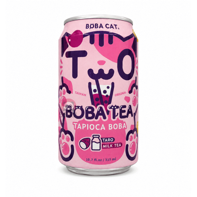 Boba Cat bubble tea cu taro