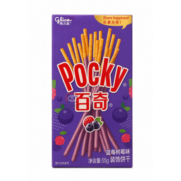 Pocky cu afine și zmeură