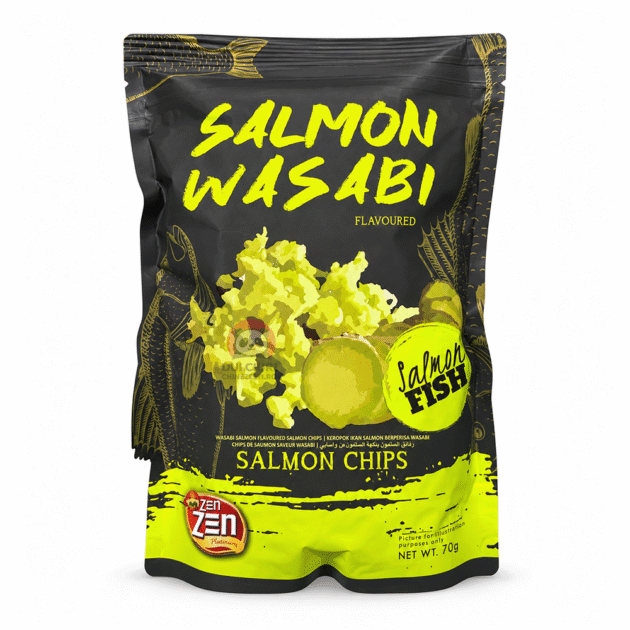 Zen Zen chips cu somon și wasabi