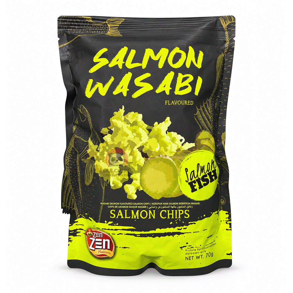 Zen Zen chips cu somon și wasabi