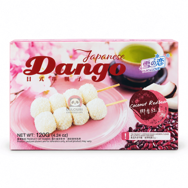dango cu cocos și fasole roșie